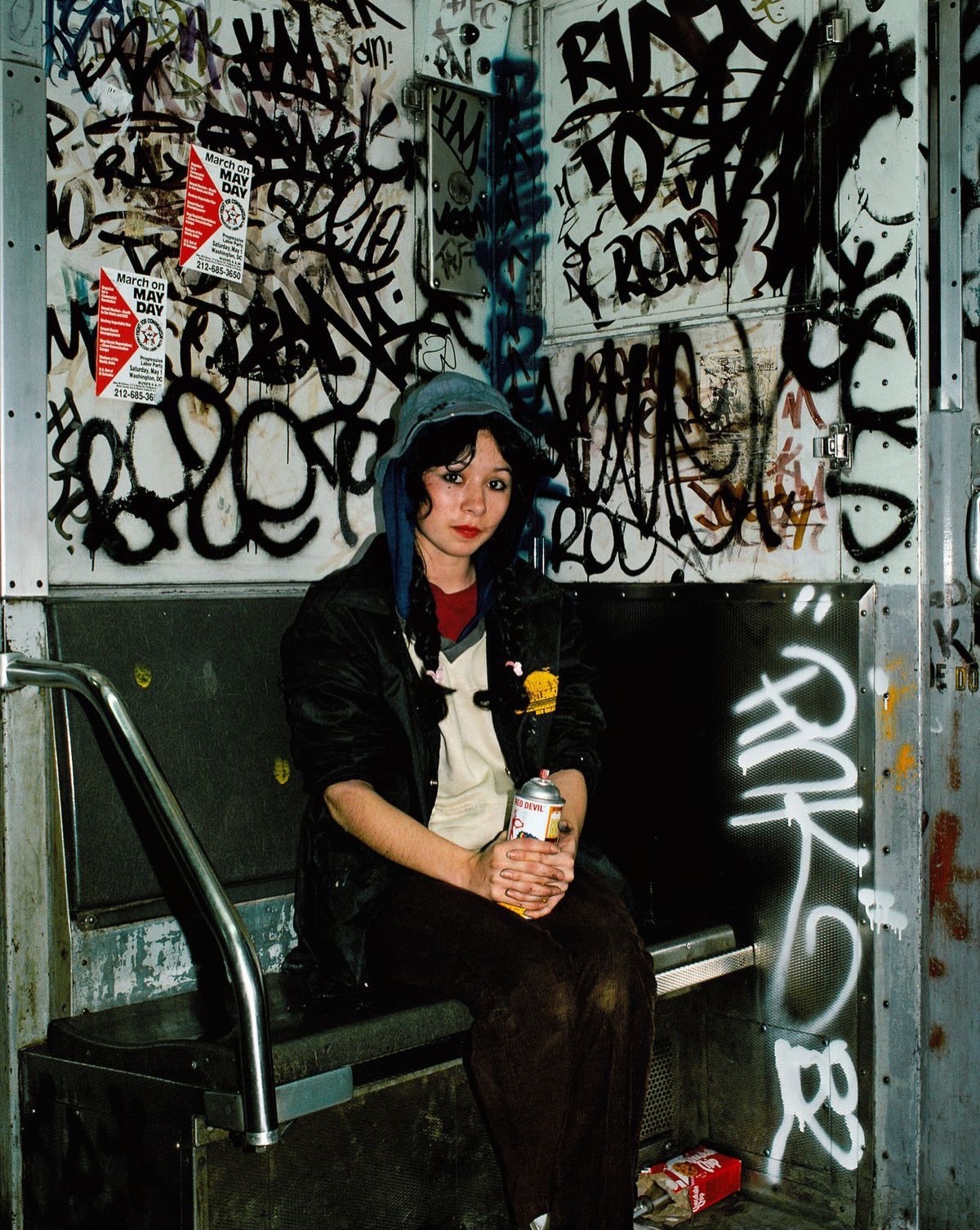 “Underground,” when the New York subway was a cultural manifesto.Cream-colored train cars covered in raised pink and purple letters. Doors that opened onto backlit figures, amid flashing neon lights 7